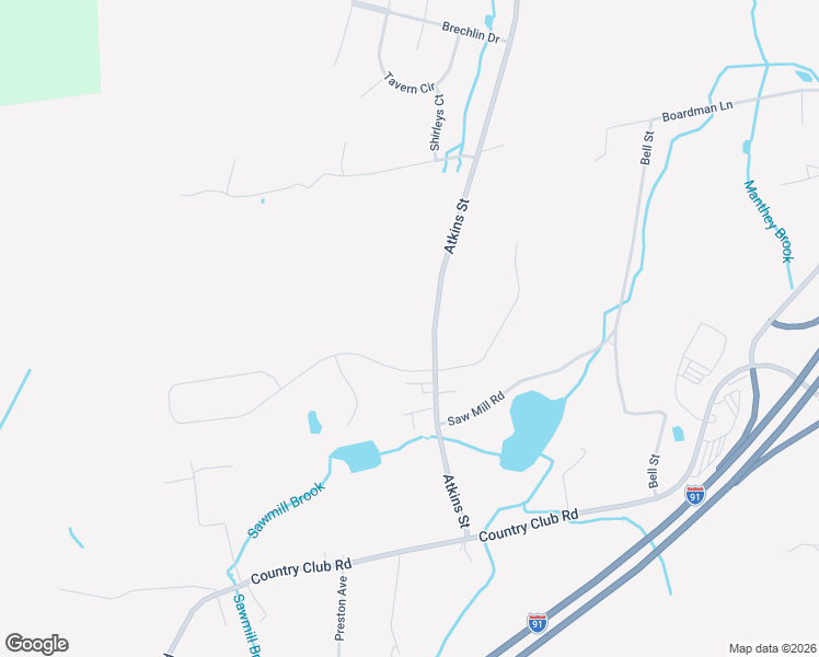map of restaurants, bars, coffee shops, grocery stores, and more near 227 Atkins Street in Middletown