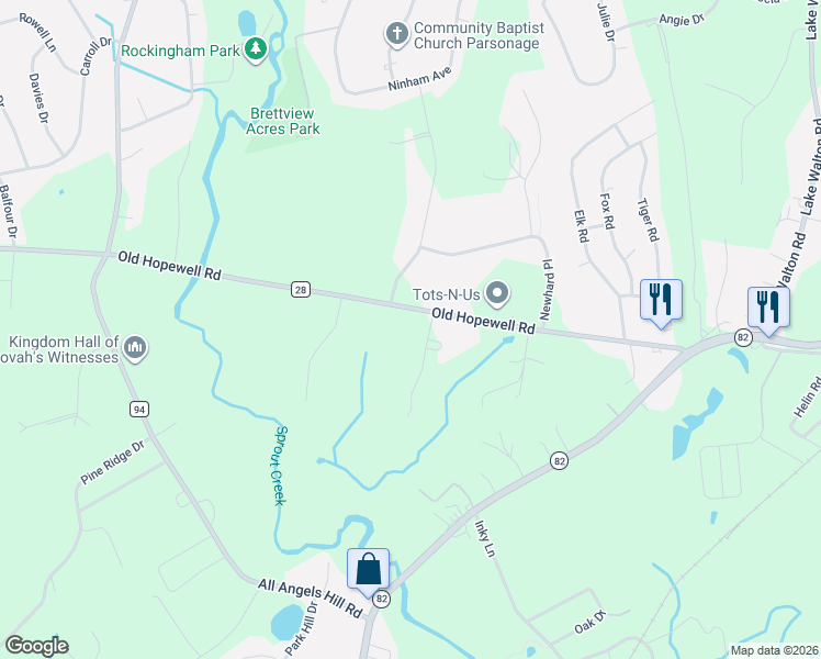 map of restaurants, bars, coffee shops, grocery stores, and more near 508 Old Hopewell Road in Hopewell Junction