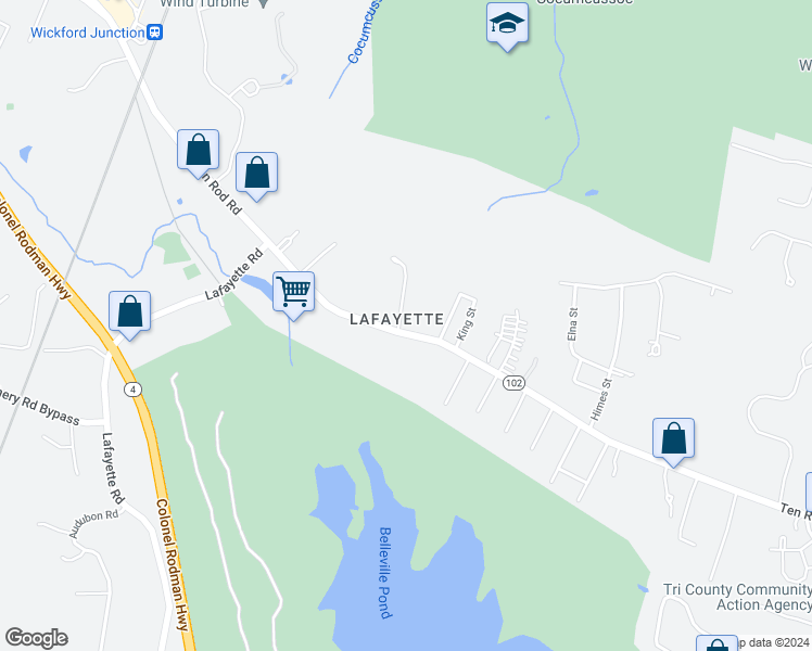 map of restaurants, bars, coffee shops, grocery stores, and more near 519 Ten Rod Road in North Kingstown