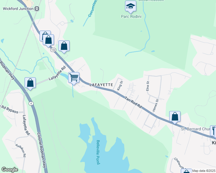 map of restaurants, bars, coffee shops, grocery stores, and more near 519 Ten Rod Road in North Kingstown