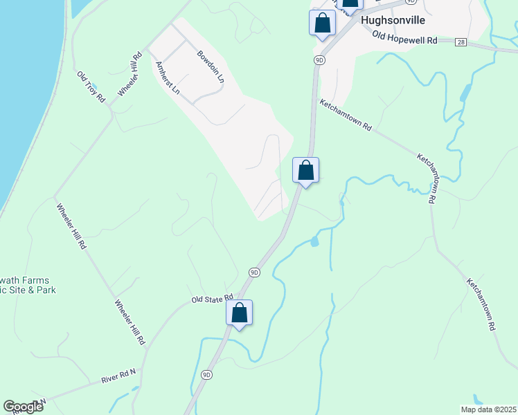 map of restaurants, bars, coffee shops, grocery stores, and more near 36 Alpine Drive in Wappingers Falls