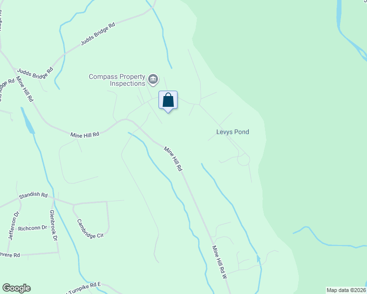 map of restaurants, bars, coffee shops, grocery stores, and more near 105 Mine Hill Road in New Milford