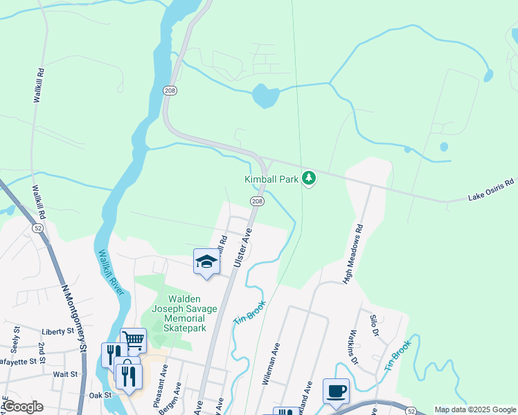 map of restaurants, bars, coffee shops, grocery stores, and more near 2619 208 in Montgomery