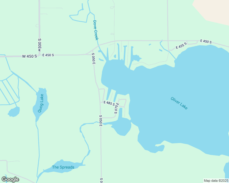 map of restaurants, bars, coffee shops, grocery stores, and more near 4765 South 060 East in Wolcottville