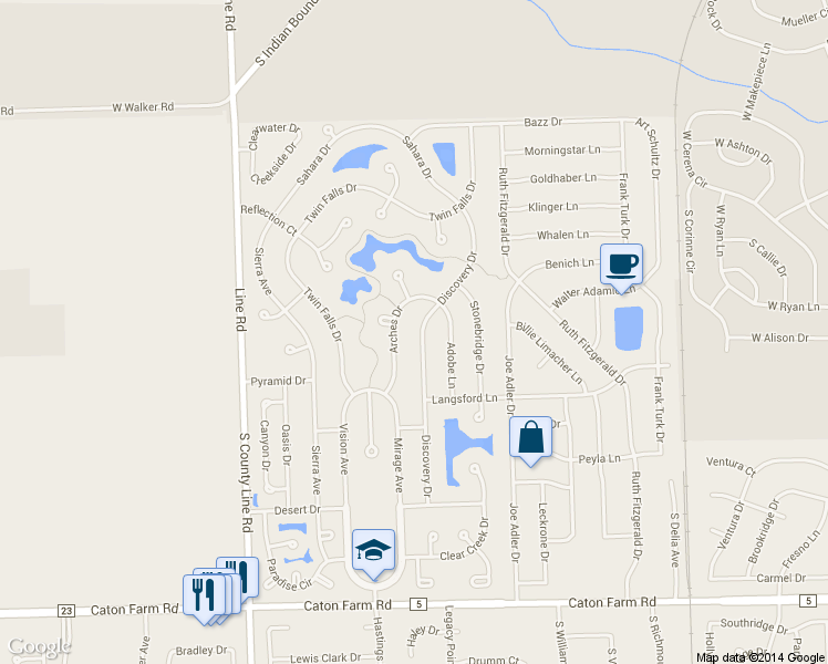 map of restaurants, bars, coffee shops, grocery stores, and more near 2809 Discovery Drive in Plainfield