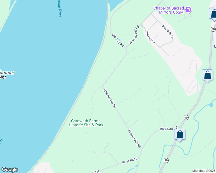 map of restaurants, bars, coffee shops, grocery stores, and more near 701 Wheeler Hill Road in Wappingers Falls