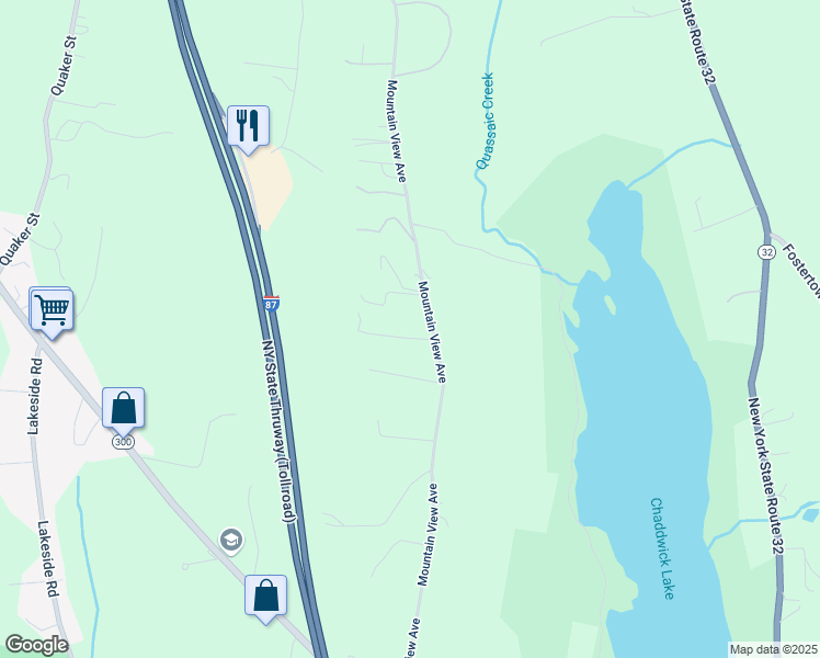 map of restaurants, bars, coffee shops, grocery stores, and more near 8 Stonewall Lane in Wallkill