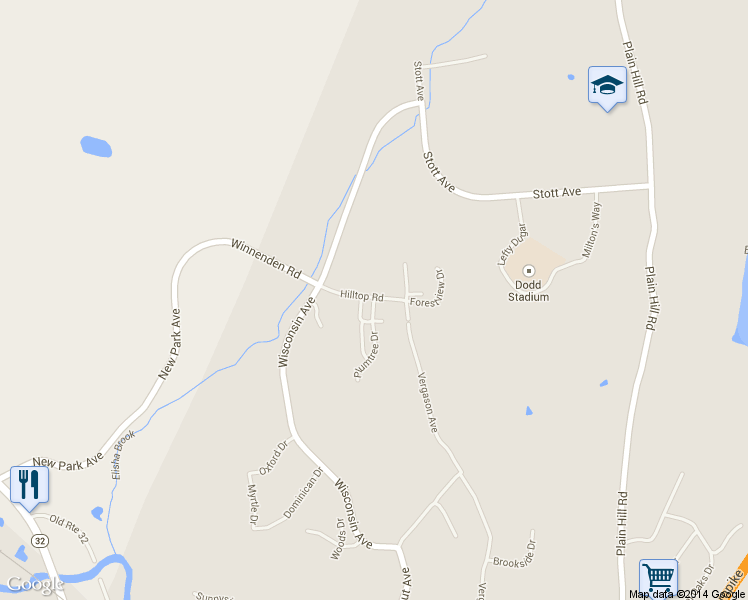map of restaurants, bars, coffee shops, grocery stores, and more near 4 Plumtree Drive in Norwich