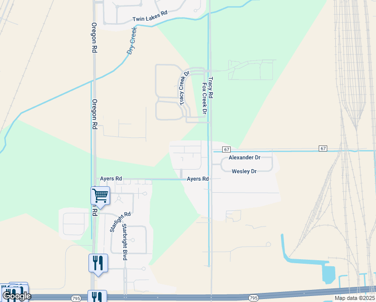 map of restaurants, bars, coffee shops, grocery stores, and more near 29072 East Winner's Circle in Perrysburg
