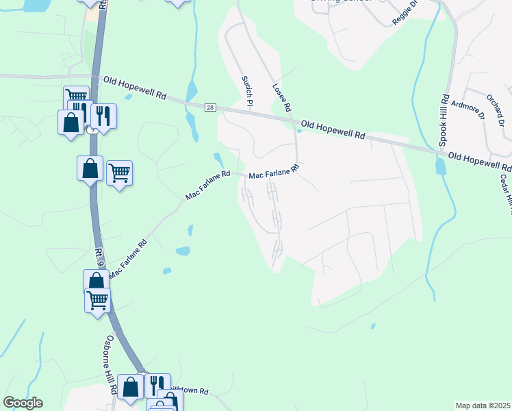 map of restaurants, bars, coffee shops, grocery stores, and more near 15 Carnaby Street in Wappingers Falls