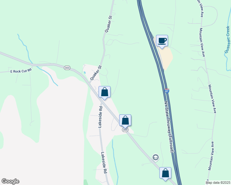 map of restaurants, bars, coffee shops, grocery stores, and more near 20 Bauer Lane in Newburgh