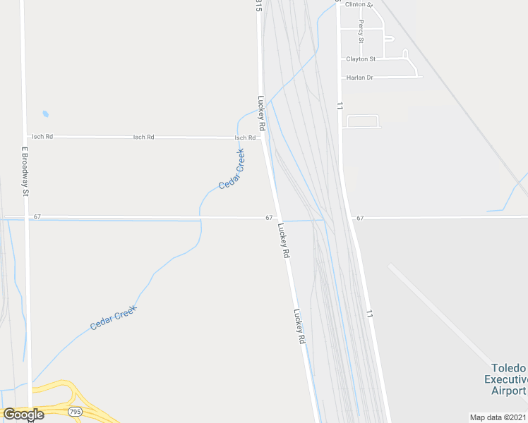 map of restaurants, bars, coffee shops, grocery stores, and more near 29249 Luckey Road in Walbridge