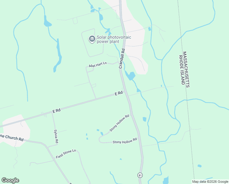 map of restaurants, bars, coffee shops, grocery stores, and more near 1282 East Road in Tiverton