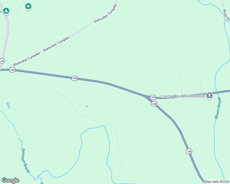 map of restaurants, bars, coffee shops, grocery stores, and more near 370 Beach Pond Road in Voluntown