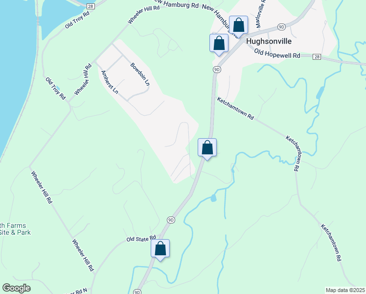 map of restaurants, bars, coffee shops, grocery stores, and more near 35 Alpine Drive in Wappingers Falls