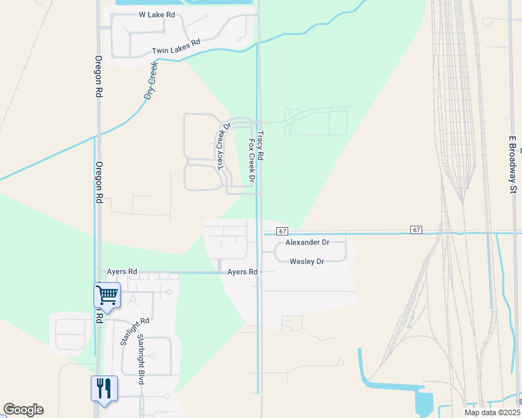map of restaurants, bars, coffee shops, grocery stores, and more near 29181 Tracy Road in Perrysburg