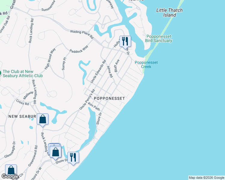 map of restaurants, bars, coffee shops, grocery stores, and more near in Mashpee