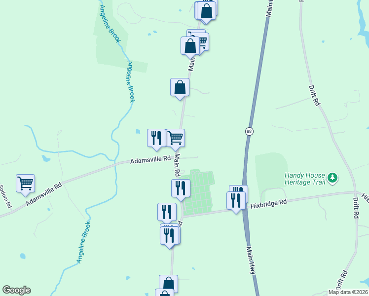 map of restaurants, bars, coffee shops, grocery stores, and more near 904 Main Road in Westport