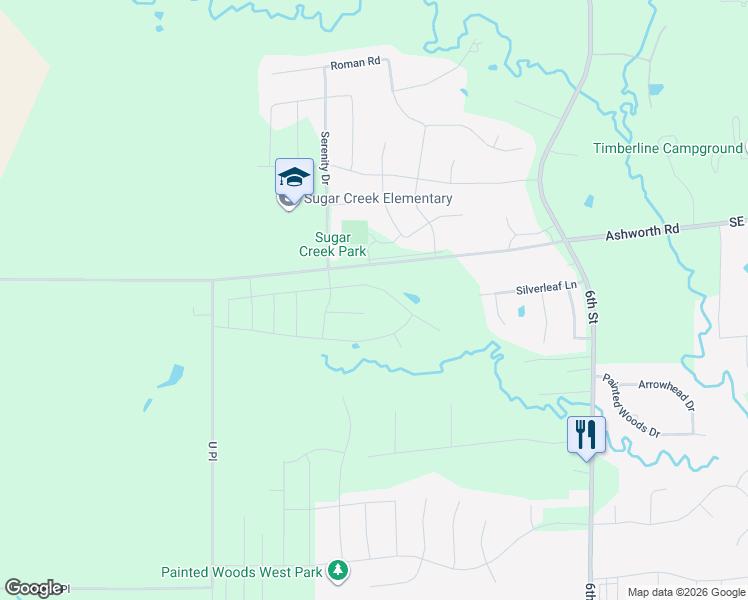 map of restaurants, bars, coffee shops, grocery stores, and more near 3087 Ashworth Road in Waukee