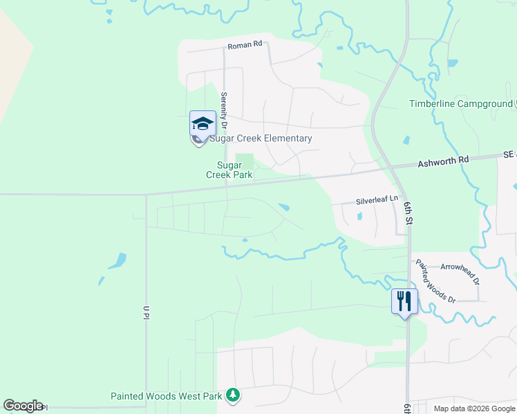 map of restaurants, bars, coffee shops, grocery stores, and more near 3087 Ashworth Road in Waukee