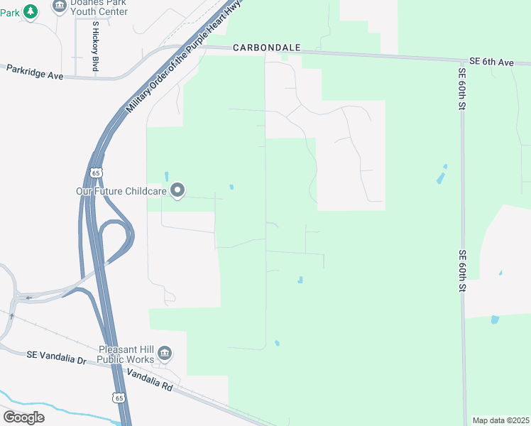 map of restaurants, bars, coffee shops, grocery stores, and more near 1275 Southeast 55th Street in Pleasant Hill