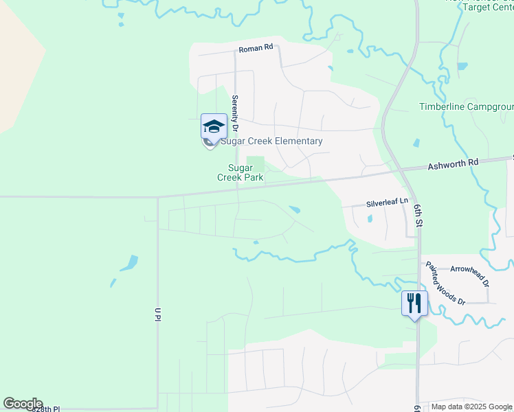 map of restaurants, bars, coffee shops, grocery stores, and more near 3081 Ashworth Road in Waukee