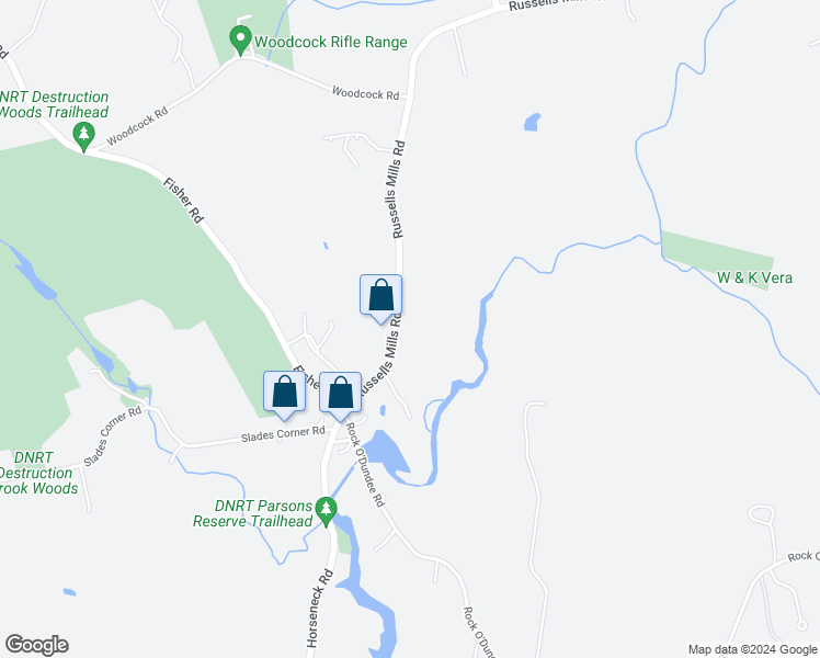 map of restaurants, bars, coffee shops, grocery stores, and more near 1162 Russells Mills Road in Dartmouth