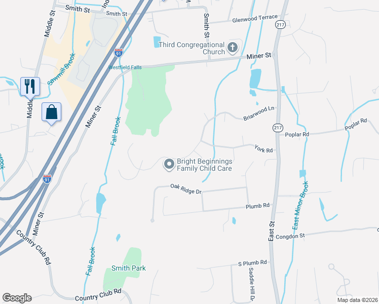 map of restaurants, bars, coffee shops, grocery stores, and more near 246 Briarwood Lane in Middletown
