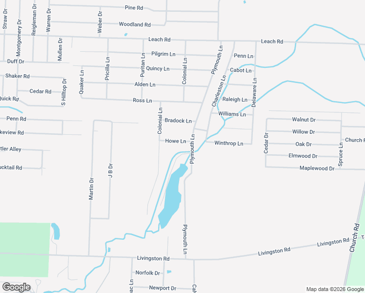 map of restaurants, bars, coffee shops, grocery stores, and more near 2221-2231 Howe Lane in Jamestown