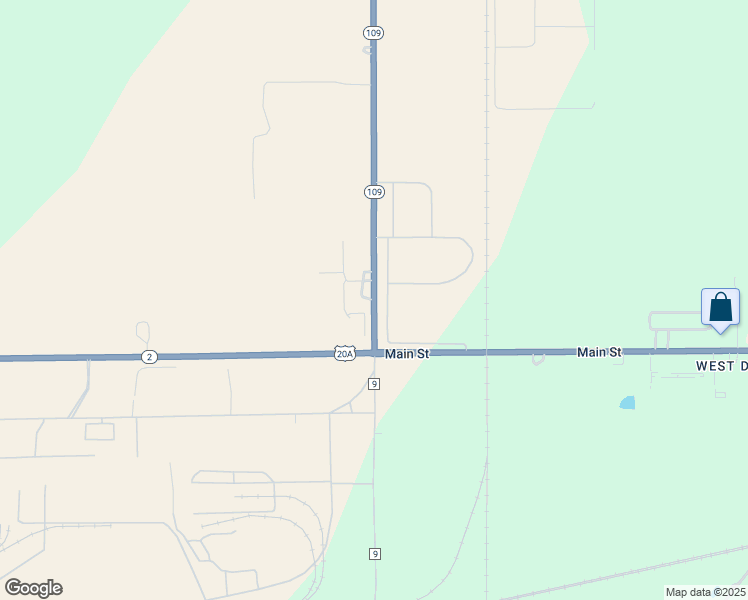 map of restaurants, bars, coffee shops, grocery stores, and more near 7116 Ohio 109 in Delta