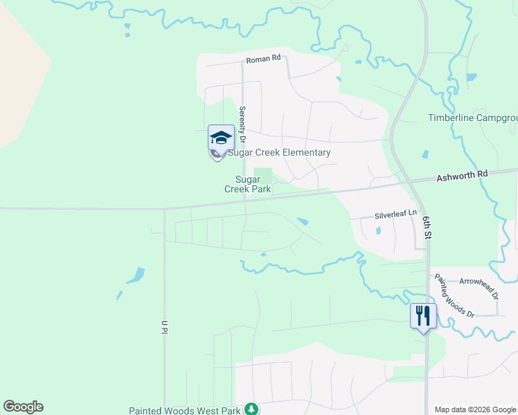 map of restaurants, bars, coffee shops, grocery stores, and more near 3081 Ashworth Road in Waukee