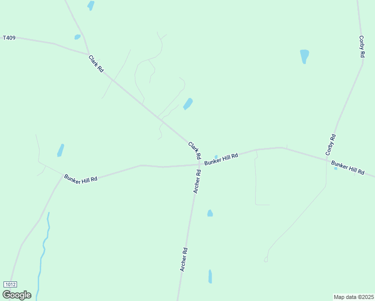 map of restaurants, bars, coffee shops, grocery stores, and more near 103 Clark Road in Factoryville