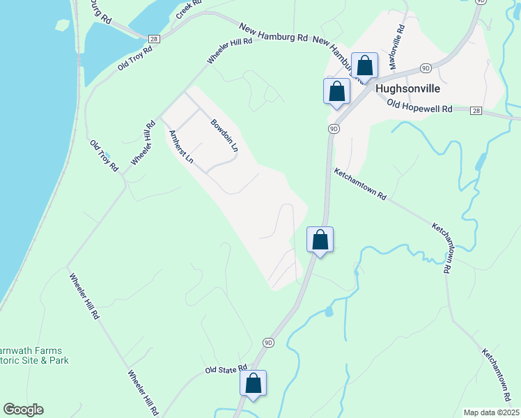 map of restaurants, bars, coffee shops, grocery stores, and more near 16 Alpine Drive in Wappingers Falls