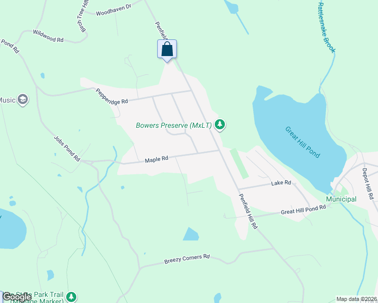 map of restaurants, bars, coffee shops, grocery stores, and more near 108 Maple Road in Portland