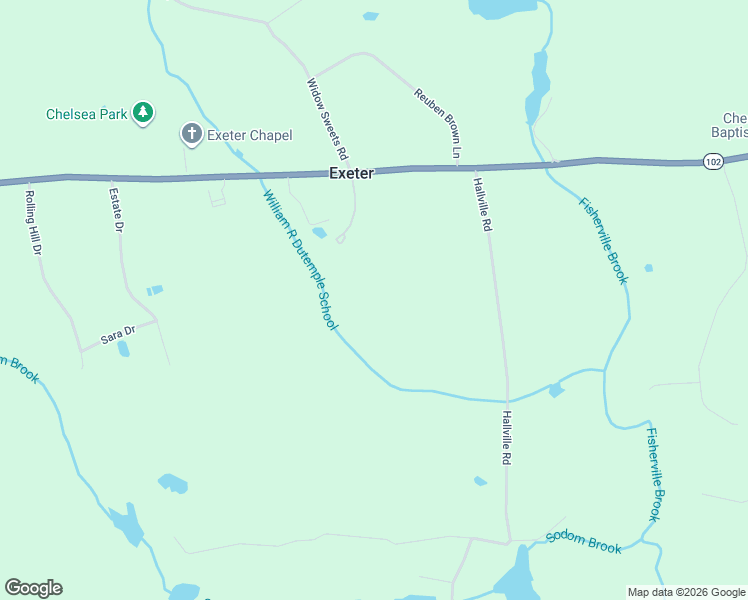 map of restaurants, bars, coffee shops, grocery stores, and more near 44 HIghland Court in Exeter