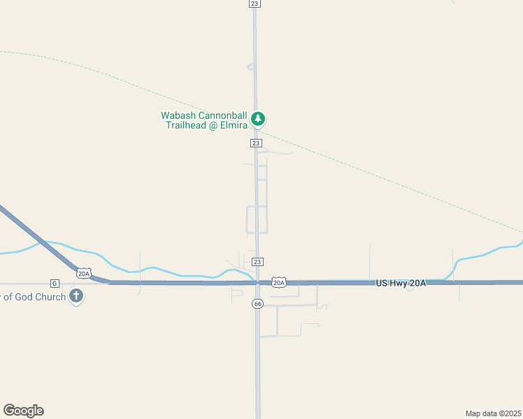 map of restaurants, bars, coffee shops, grocery stores, and more near 7232 County Road 23 in Archbold