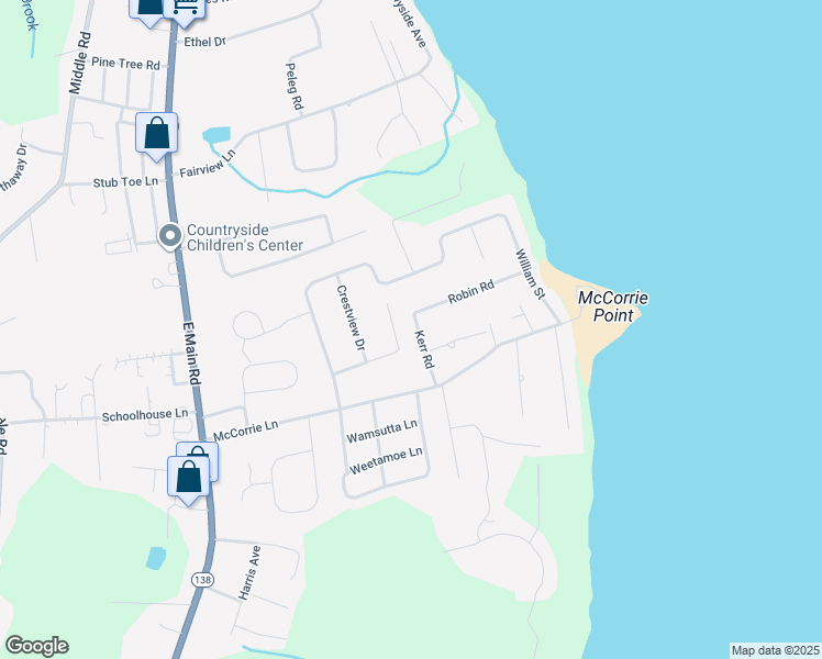 map of restaurants, bars, coffee shops, grocery stores, and more near 52 Kerr Road in Portsmouth