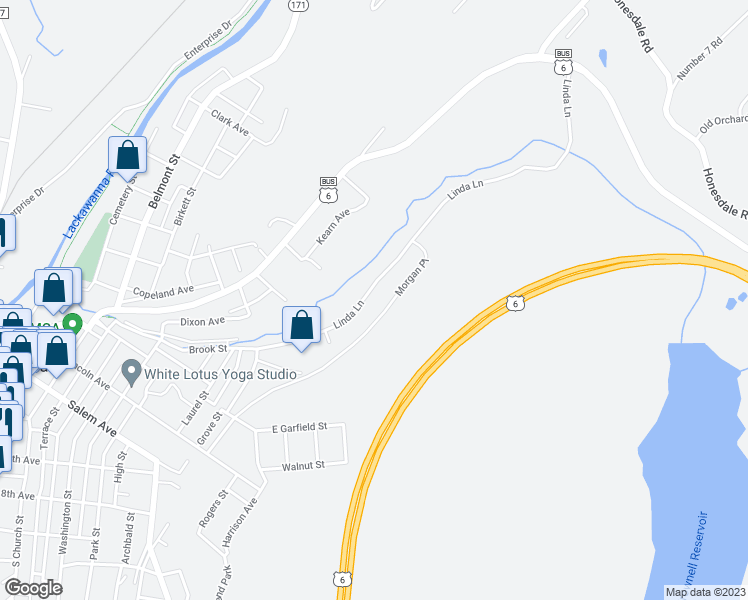 map of restaurants, bars, coffee shops, grocery stores, and more near 7 Linda Lane in Carbondale