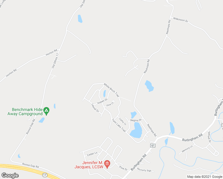 map of restaurants, bars, coffee shops, grocery stores, and more near White Birch Trail in Bloomingburg
