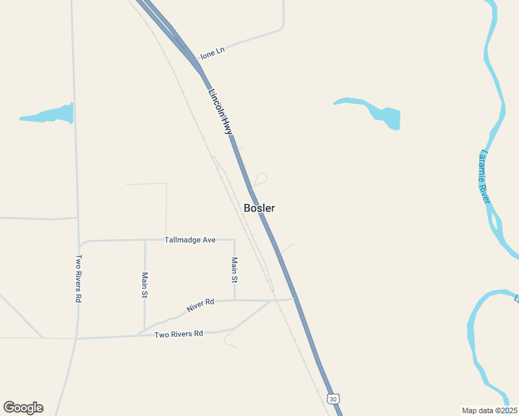 map of restaurants, bars, coffee shops, grocery stores, and more near in Bosler