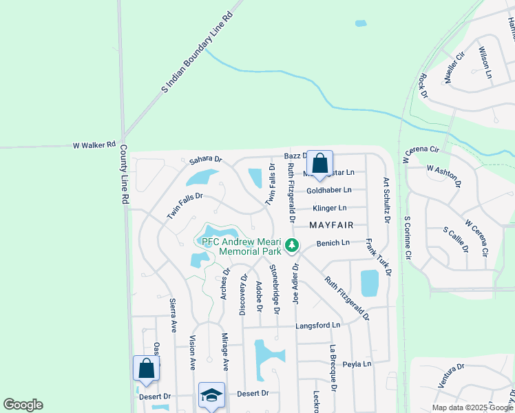 map of restaurants, bars, coffee shops, grocery stores, and more near 6710 Sahara Drive in Plainfield