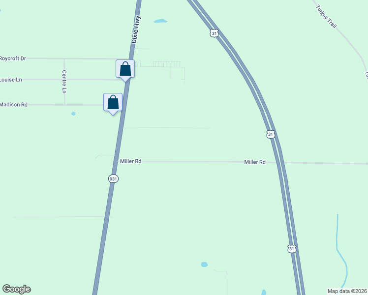 map of restaurants, bars, coffee shops, grocery stores, and more near 20000-20498 Baughman Court in South Bend