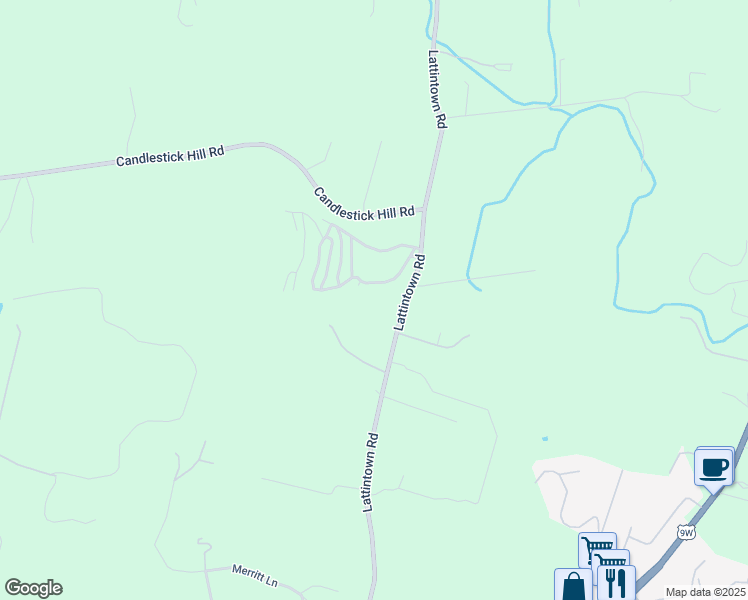 map of restaurants, bars, coffee shops, grocery stores, and more near 141 Lattintown Road in Newburgh