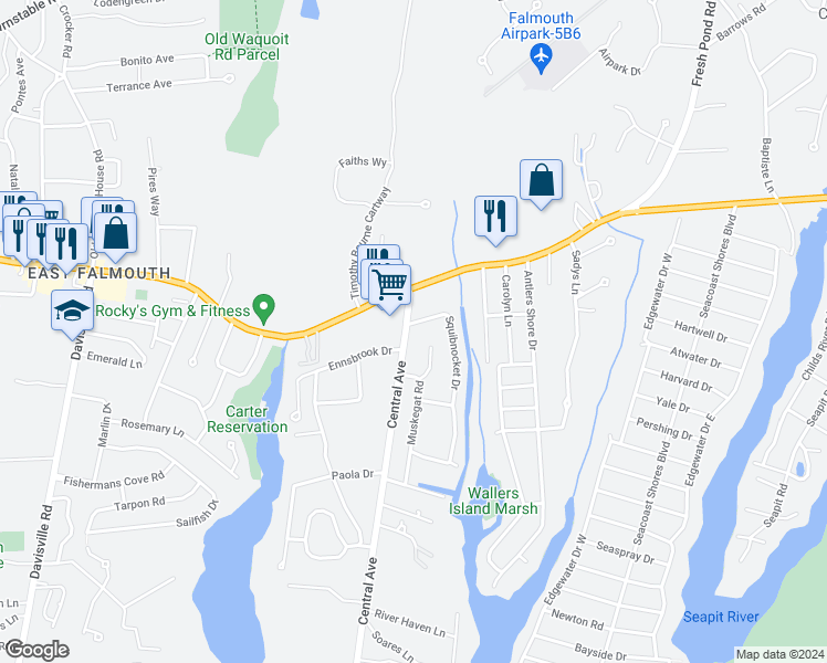 22 Central Avenue, Falmouth MA Walk Score