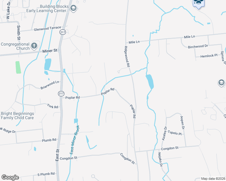 map of restaurants, bars, coffee shops, grocery stores, and more near 197 West Poplar Road in Middletown