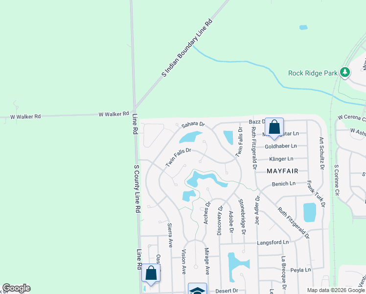 map of restaurants, bars, coffee shops, grocery stores, and more near 6907 Twin Falls Drive in Plainfield
