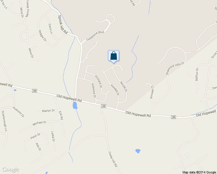 map of restaurants, bars, coffee shops, grocery stores, and more near 19 Kendell Drive in Wappingers Falls