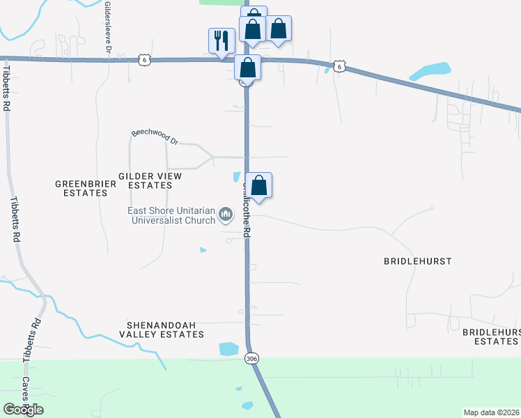 map of restaurants, bars, coffee shops, grocery stores, and more near 10831 Chillicothe Road in Willoughby