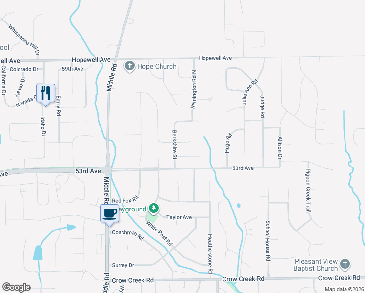 map of restaurants, bars, coffee shops, grocery stores, and more near 5353 Kristi Ln in Bettendorf