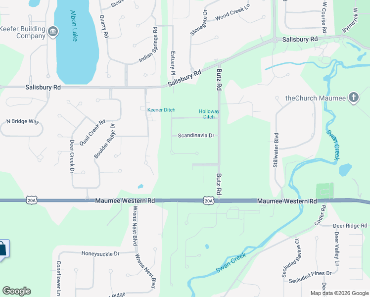 map of restaurants, bars, coffee shops, grocery stores, and more near 7512 Nordic Way Ct in Maumee